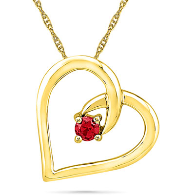 "Passionate Ruby Pendant - PH101628-LRU - Click here to View more details about this Product